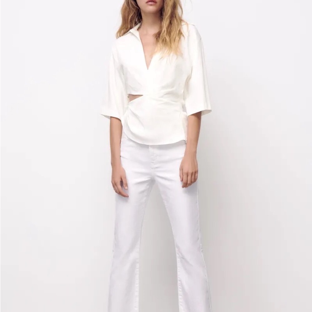Zara cut-out blouse